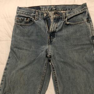 Levi’s 505 low rise light wash jeans